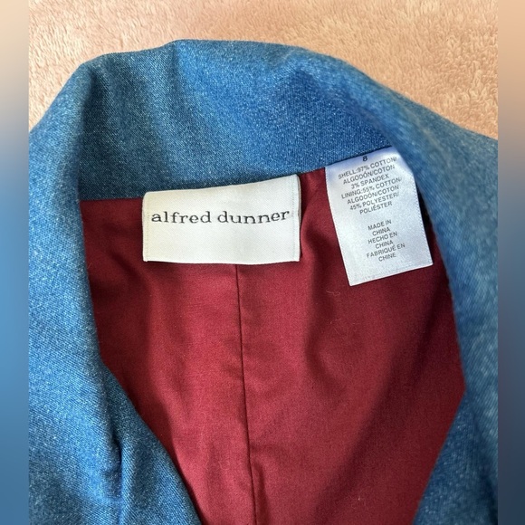 ✨🌸 Alfred Dunner Floral Embroidered | Size 8 | Vintage Blazer Sport Coat - Picture 6 of 6